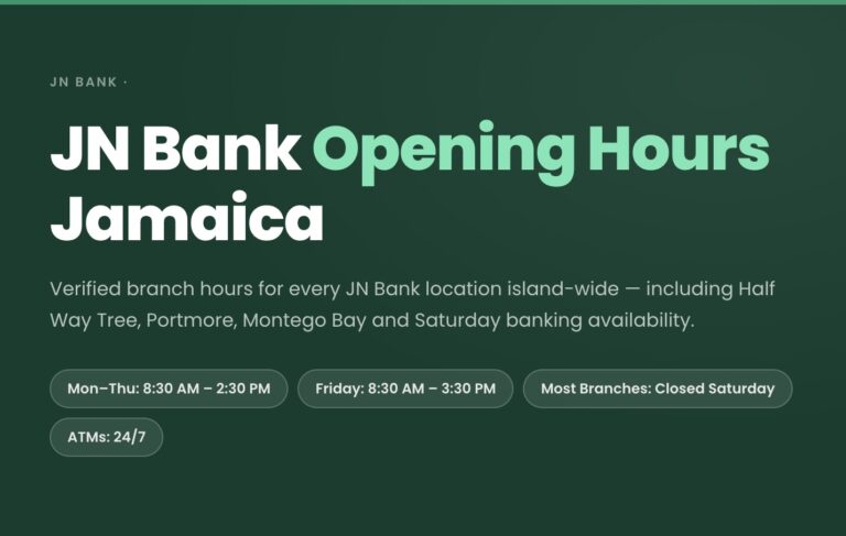 JN Bank Opening Hours