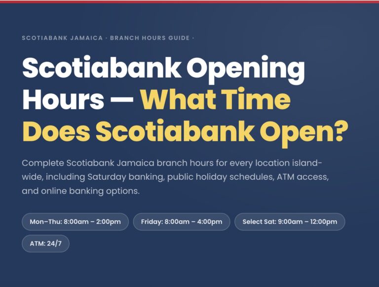Scotiabank Opening Hours