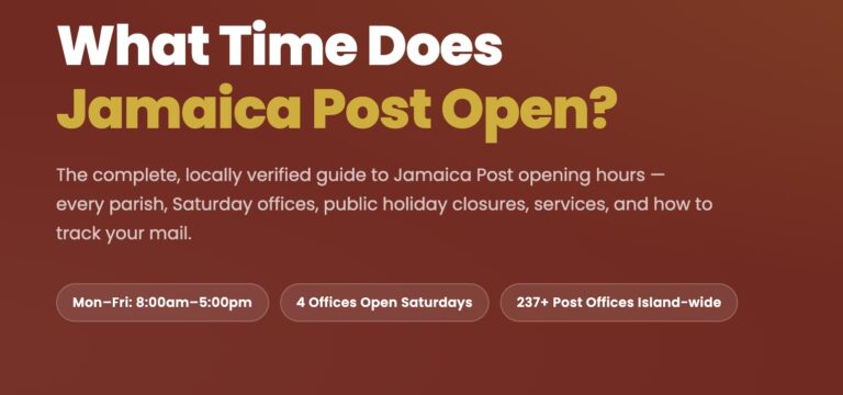 What Time Does Jamaica Post Open