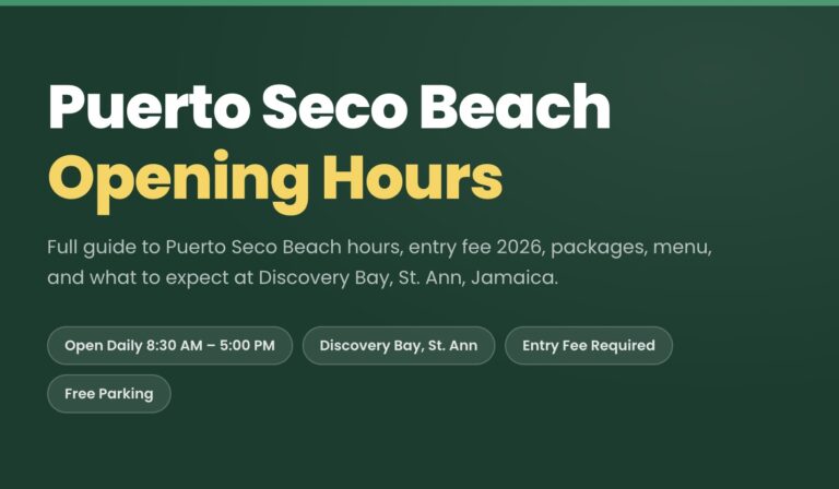 Puerto Seco Beach Opening Hours